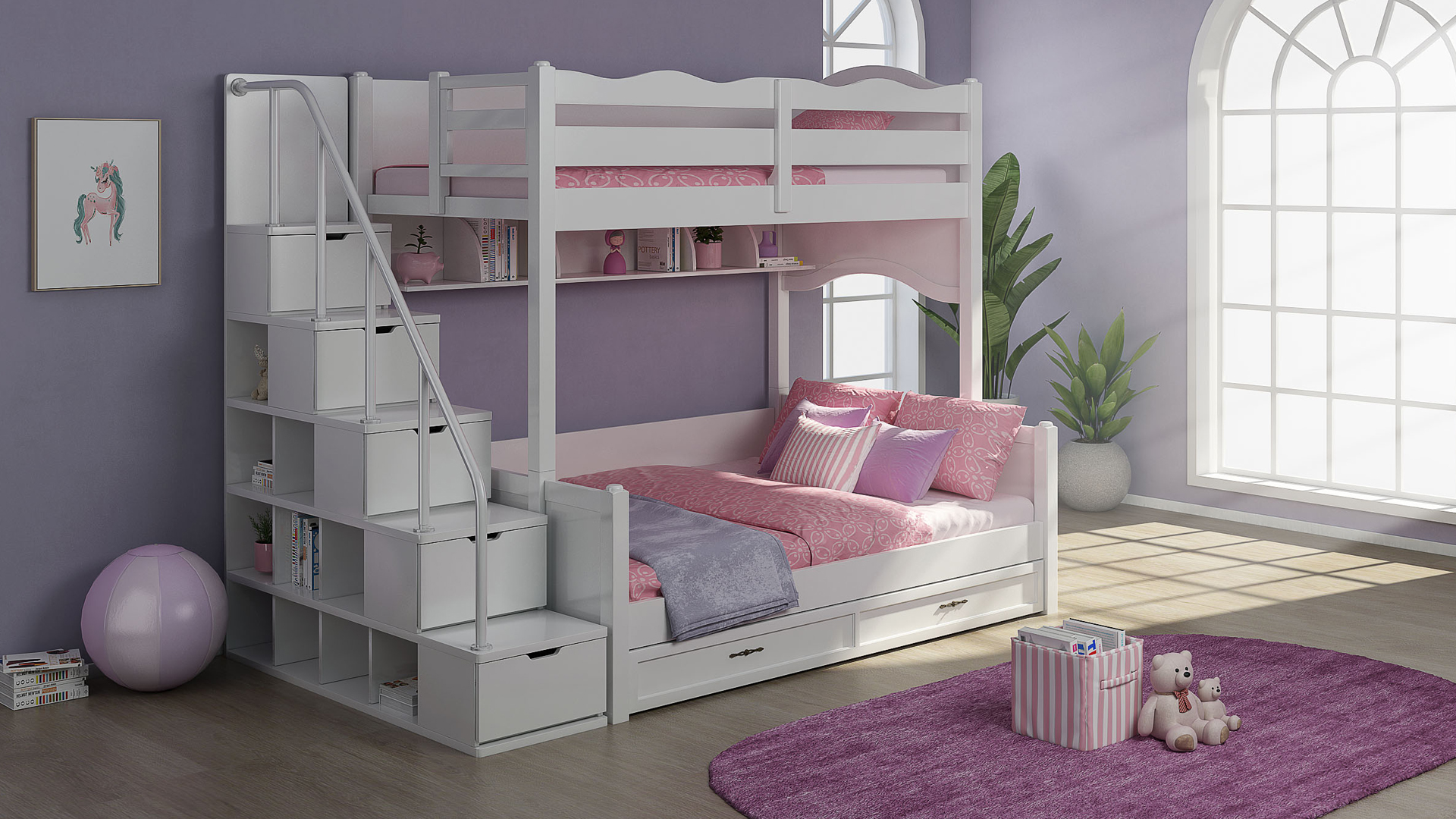 七彩城堡兒童家具